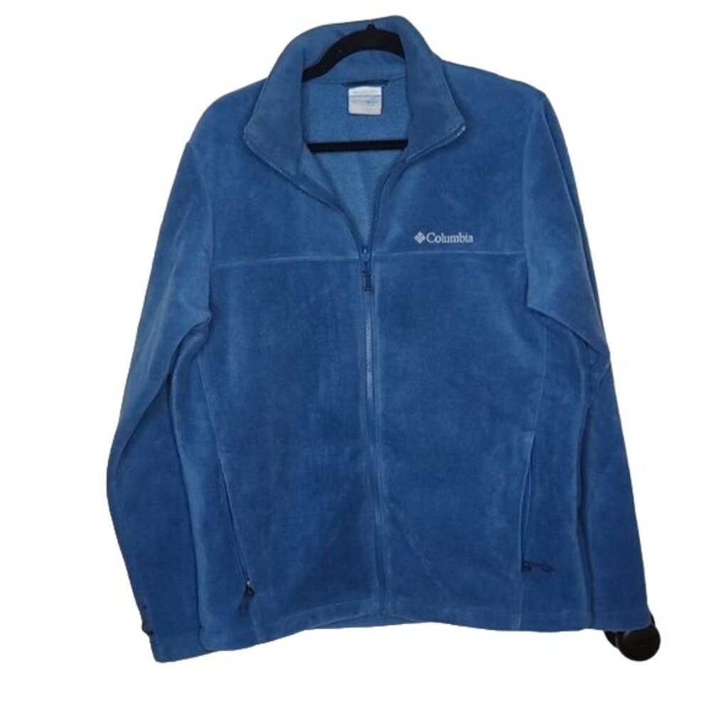 Columbia Interchange Full Zip Fleece Jacket Sz. Medium Carribean Sea Blue - Picture 1 of 4